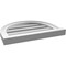 Ekena Millwork Round Top Surface Mount PVC Gable Vent: Functional, w/ 2"W x 2"P Brickmould Sill Frame, 20"W x 16"H GVPRT20X1603SF - alternate 2